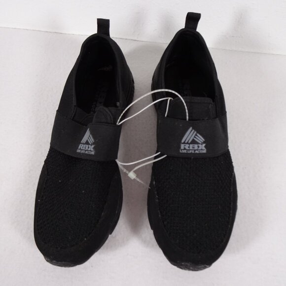 RBX Howie Slip On Sneaker Men's Size 9W Black Training Shoes Athletic Active NEW - Picture 4 of 13